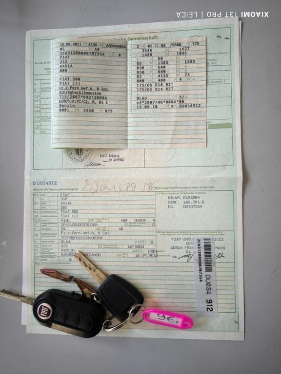 Gebraucht Fiat 500C 86 PS (63 kW) 2011 Colore esterno (blu carismatic Cabrio