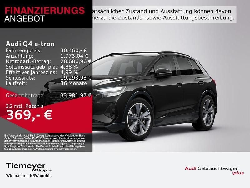 Gebraucht Audi Q4 e-tron S-Line 150 kW (204 PS) 2021 Schwarz SUV