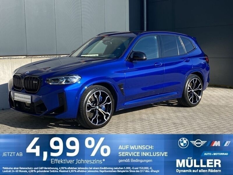 Marina bay blau metallic Gebraucht 2022 BMW X3 Sport Line SUV | 64.336 € - Bild 1/4