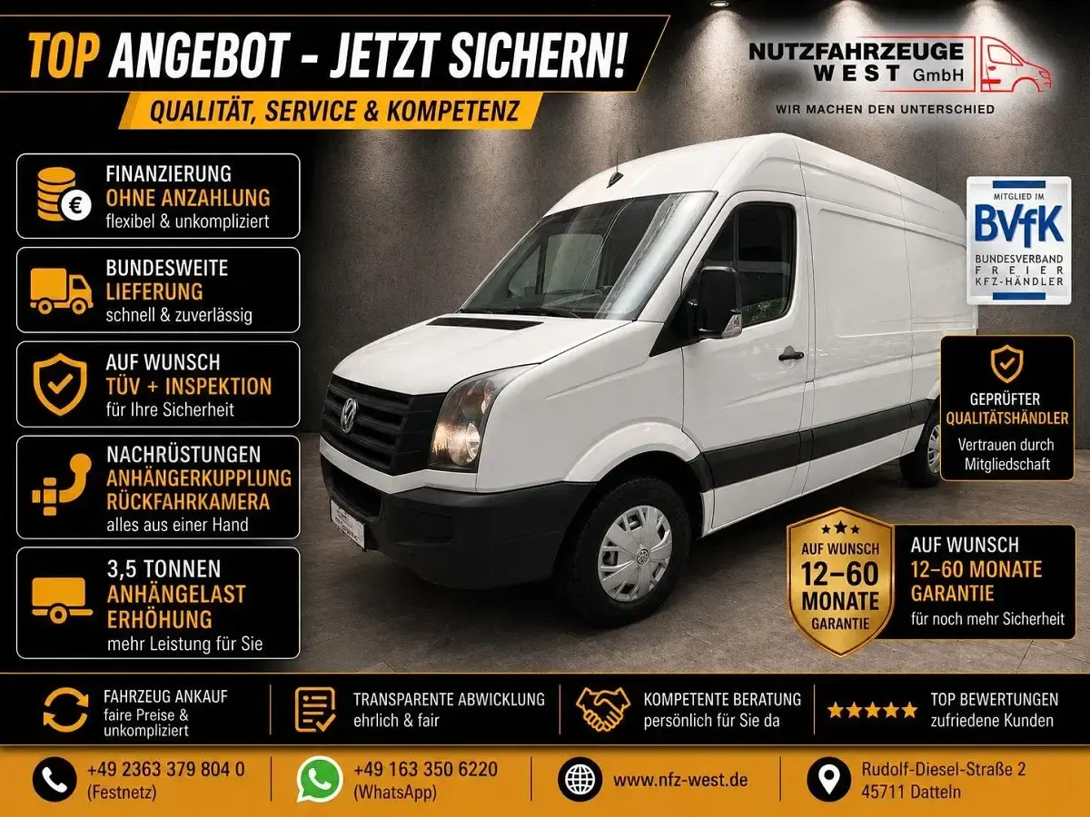 Second-hand VW Crafter 109 CP (80 kW) 2013 Alb Van