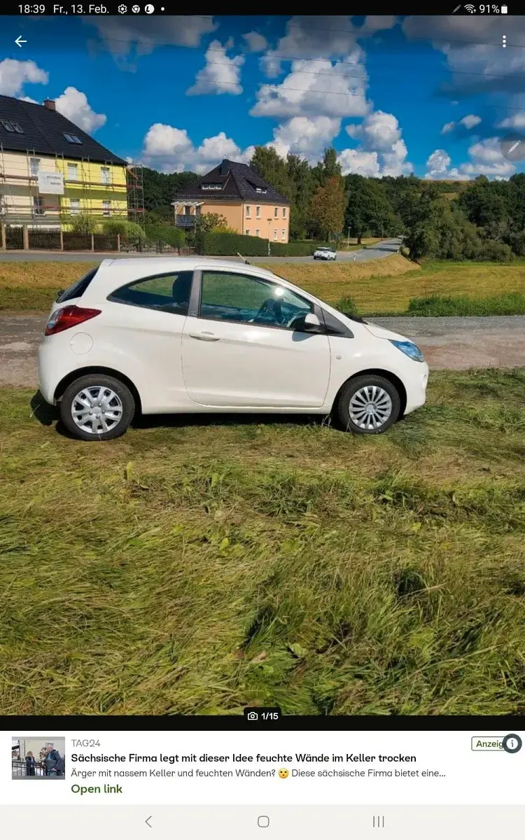 Gebraucht Ford Ka 69 PS (50 kW) 2011 Weiß Kleinwagen