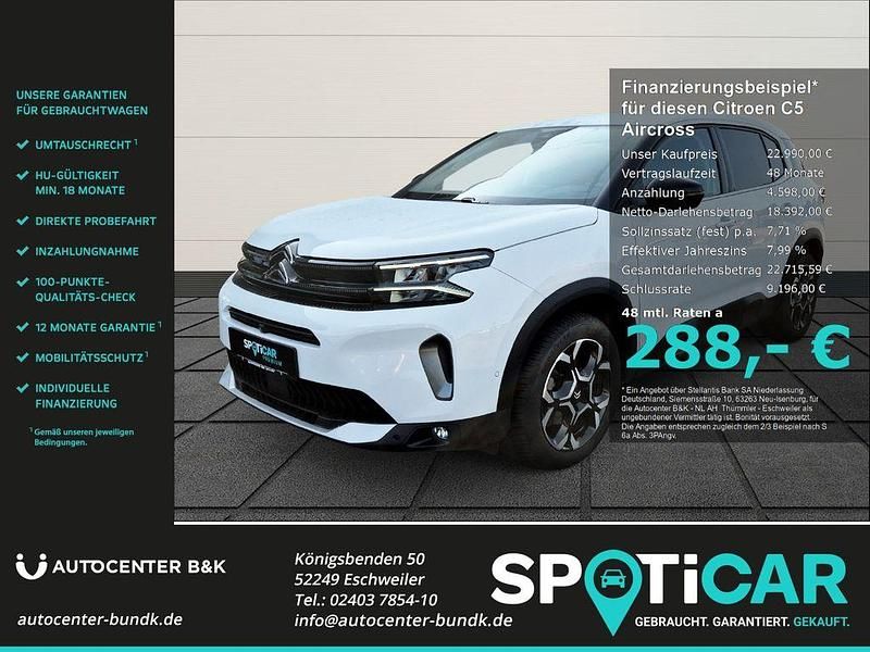 Polarweiß Gebraucht 2024 Citroën C5 Aircross PureTech SUV | 22.990 € (Fairer Preis) - Bild 1/4