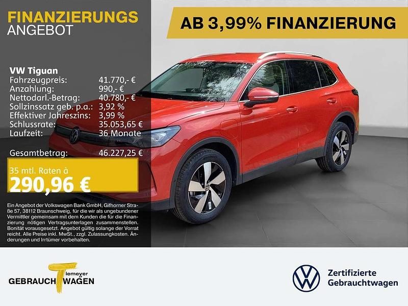 Rot Gebraucht 2024 VW Tiguan Elegance SUV | 41.770 € (Guter Preis) - Bild 1/4