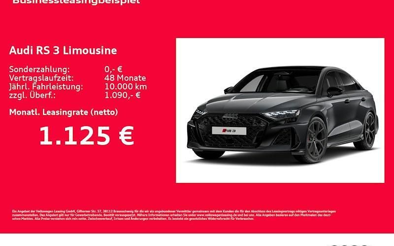 Neu Audi RS3 Ambiente 400 PS (294 kW) 2026 Grün Limousine