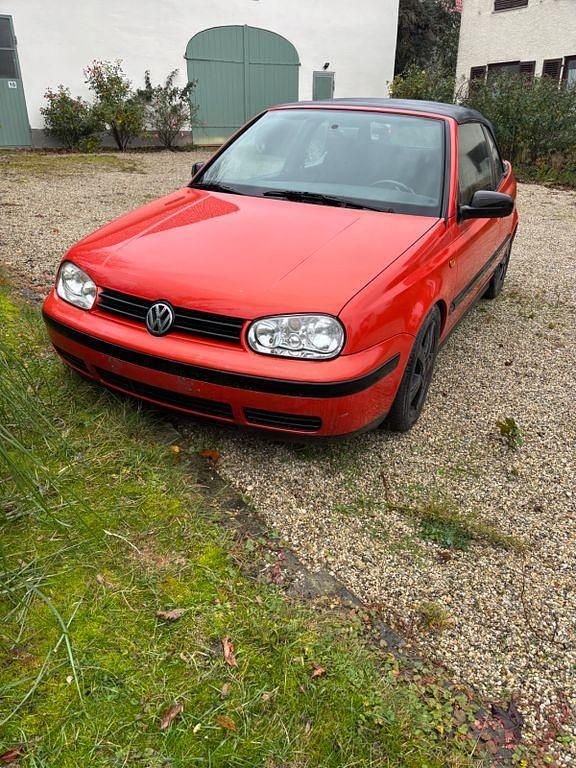 Orange Gebraucht 1999 VW Golf Cabriolet Cabrio | 600 € (Superpreis) - Bild 1/4