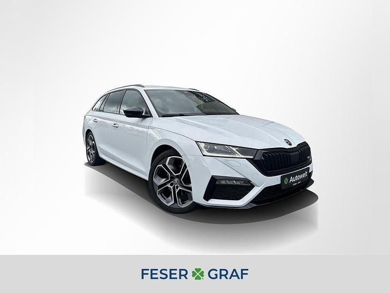 Moonweiss Gebraucht 2022 Skoda Octavia RS Kombi | 26.980 € (Fairer Preis) - Bild 1/4