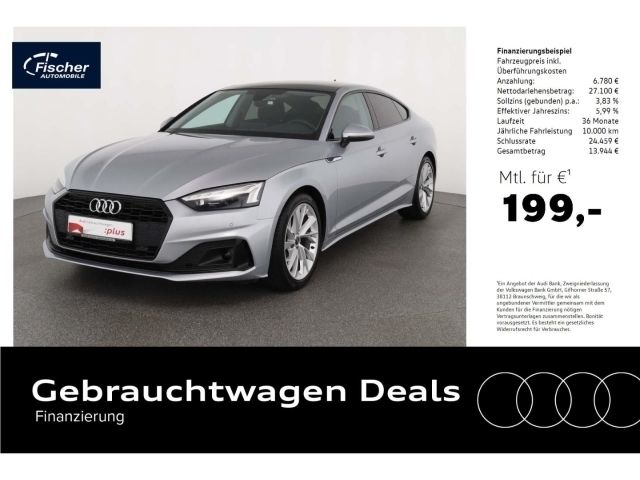 Silber Gebraucht 2023 Audi A5 Sportback Advanced Limousine | 33.880 € (Superpreis) - Bild 1/4