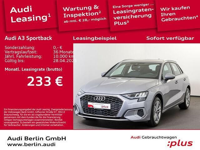 Gebraucht Audi A3 Advanced Plus 116 PS (85 kW) 2024 Florettsilber metallic Limousine
