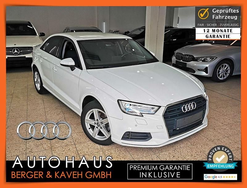 Weiß Gebraucht 2018 Audi A3 Ambiente Limousine | 16.420 € (Fairer Preis) - Bild 1/3