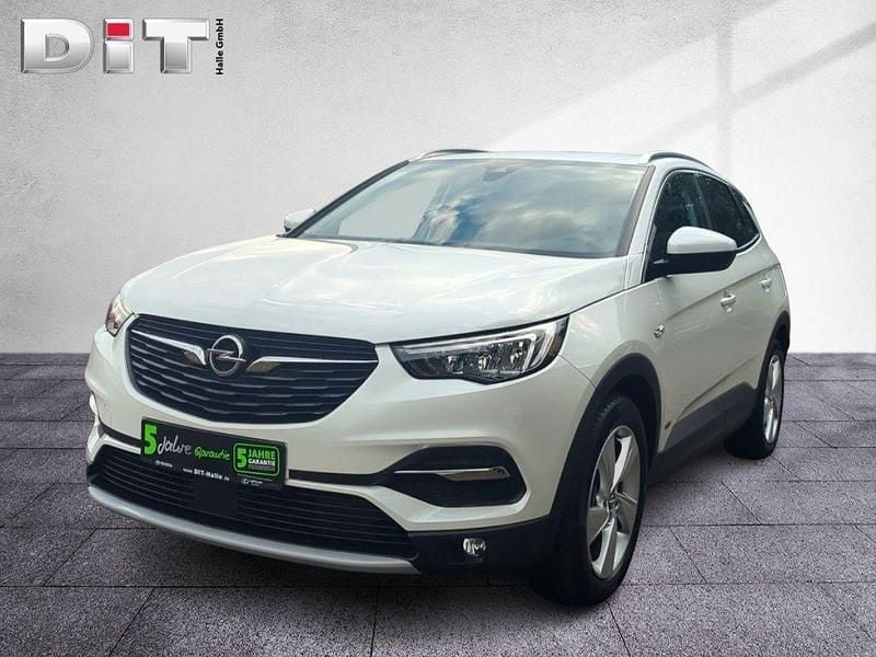Perlmutt weiss (metallic) Gebraucht 2021 Opel Grandland X Elegance SUV | 18.290 € (Superpreis) - Bild 1/4