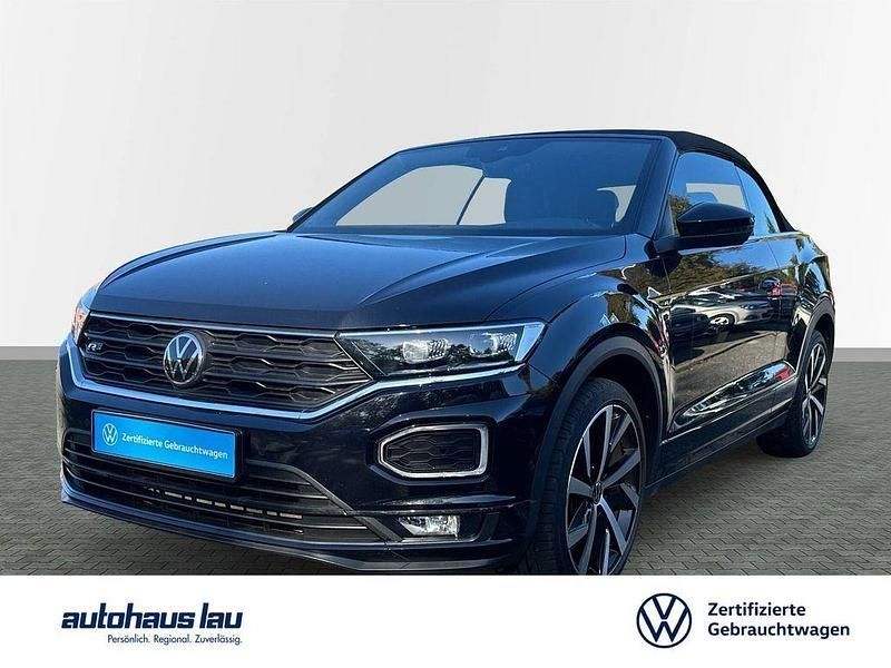 Schwarz Gebraucht 2021 VW T-Roc Cabriolet R-line Cabrio | 26.950 € (Teuer) - Bild 1/4