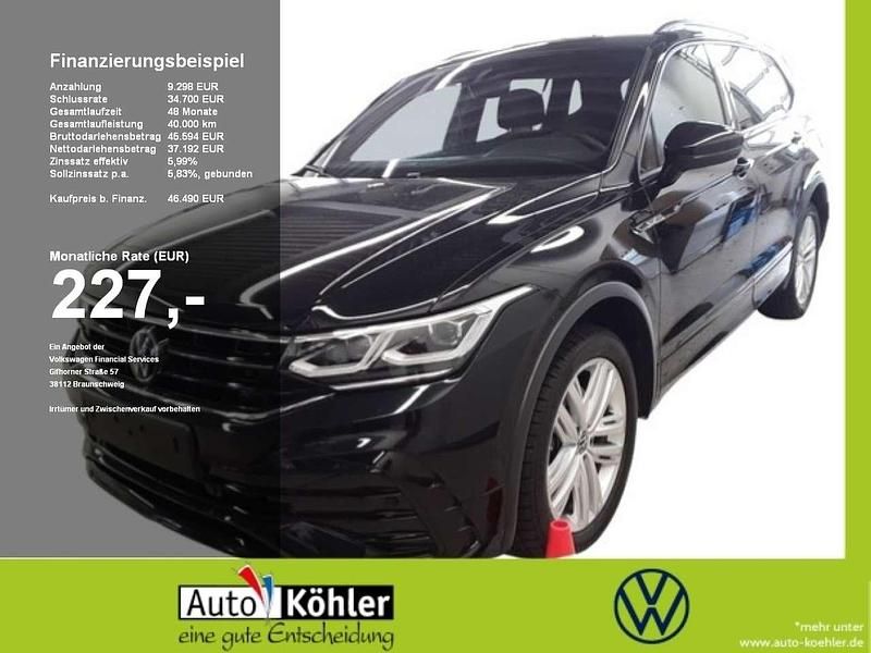 Gebraucht VW Tiguan Allspace R-line 243 PS (178 kW) 2024 Schwarz SUV