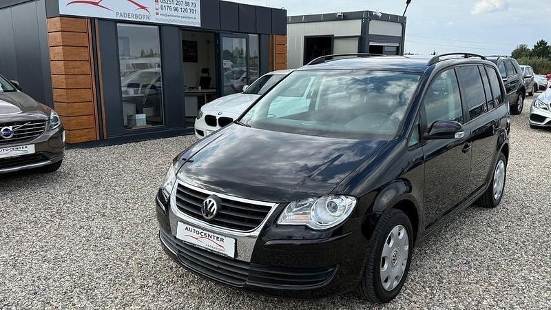 Gebraucht VW Touran Conceptline 140 PS (102 kW) 2009 Schwarz Van / Kleinbus