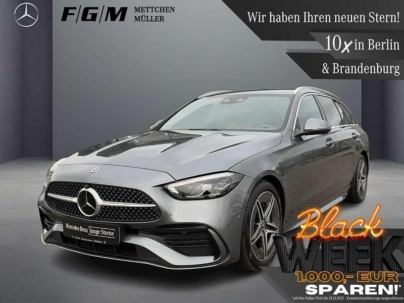 Selenitgrau Gebraucht 2022 Mercedes C300 AMG line Kombi | 41.970 € (Teuer) - Bild 1/4