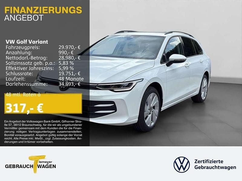 Weiß Neu 2025 VW Golf VIII Goal Kombi | 29.970 € (Guter Preis) - Bild 1/4
