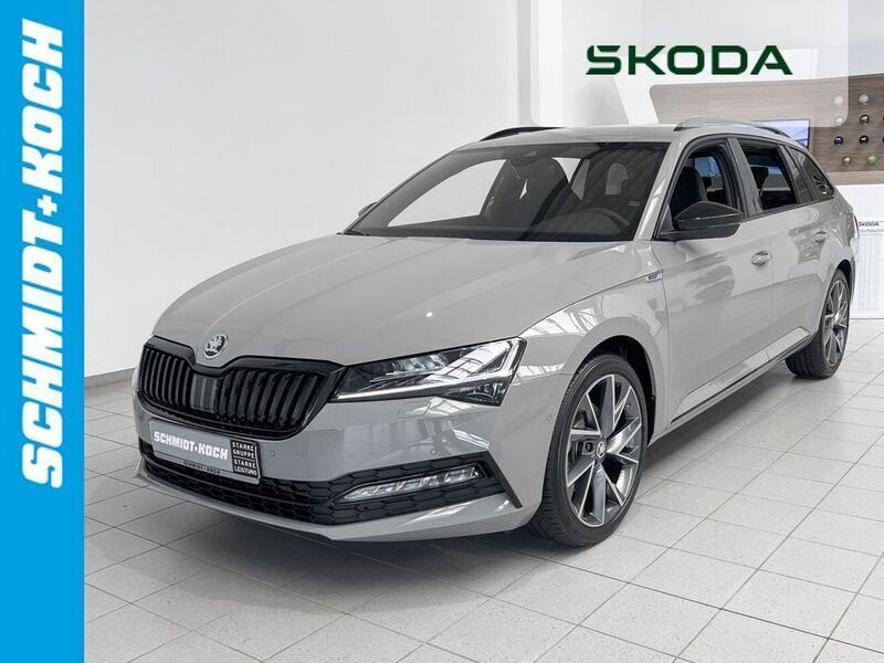 Stahl grau Gebraucht 2024 Skoda Superb SportLine Kombi | 48.750 € (Teuer) - Bild 1/4