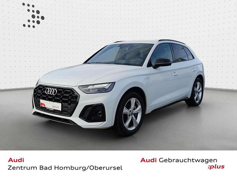 Gletscherweiß metallic Gebraucht 2021 Audi Q5 S-Line SUV | 39.890 € (Fairer Preis) - Bild 1/4
