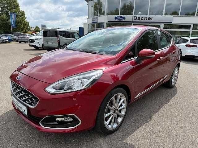 Rot (rubyrot metallic) Gebraucht 2018 Ford Fiesta Vignale Kleinwagen | 15.900 € (Teuer) - Bild 1/4