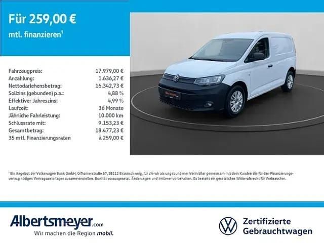 Gebraucht VW Caddy 75 PS (55 kW) 2022 Weiß Van / Kleinbus