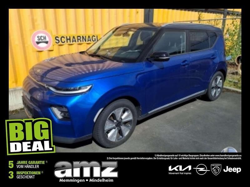 (se2) neptunblau met. & schwar Gebraucht 2022 Kia Soul EV Vision SUV | 20.990 € (Superpreis) - Bild 1/4