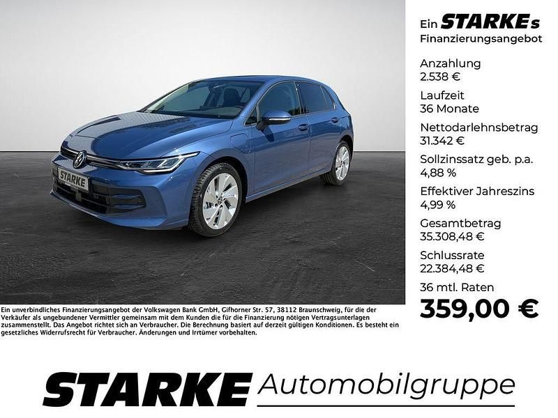 Blau Neu 2025 VW Golf VIII Life Limousine | 33.880 € (Superpreis) - Bild 1/4