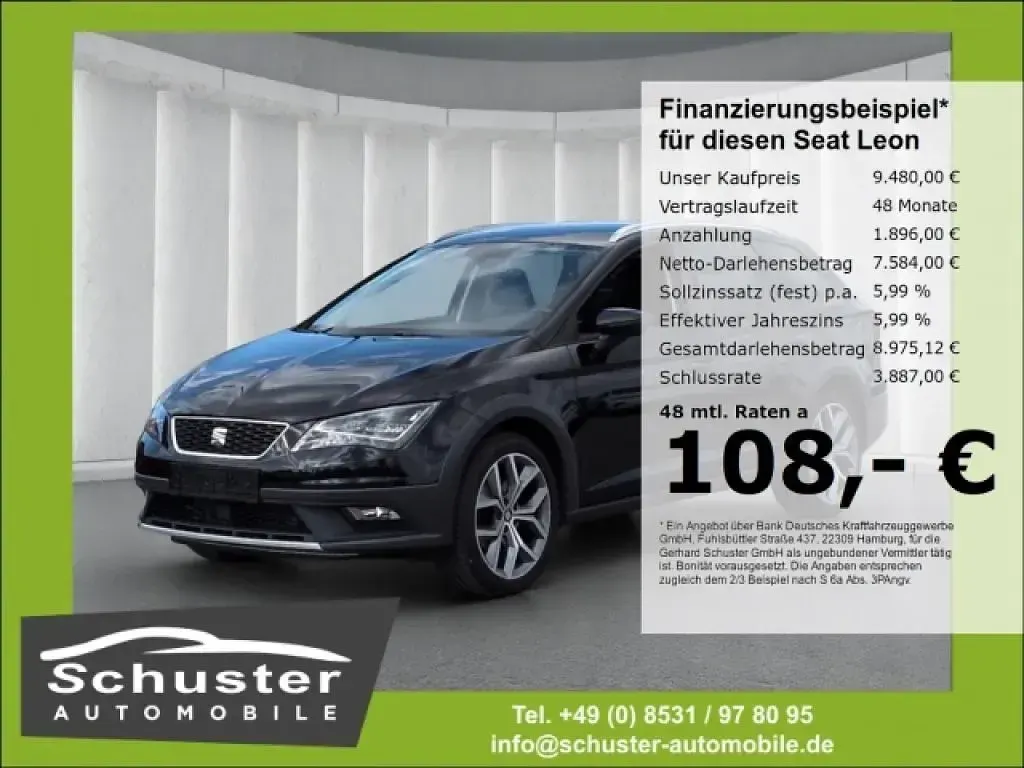 Usata Seat Leon 184 CV (135 kW) 2016 Nero Station wagon