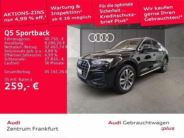 Schwarz Gebraucht 2022 Audi Q5 Sportback Advanced SUV | 40.750 € (Fairer Preis) - Bild 1/2
