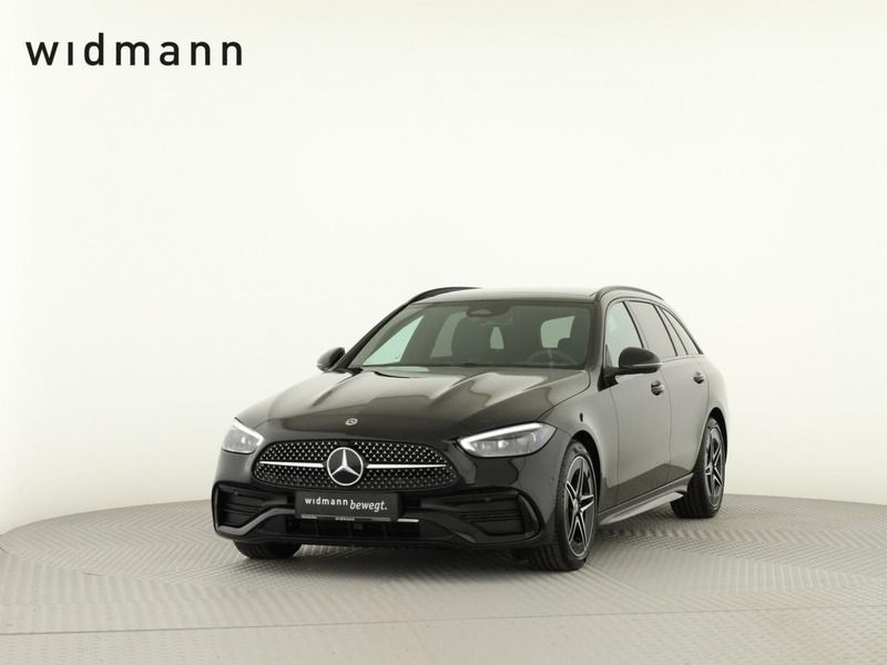 Obsidianschwarz metalliclack Gebraucht 2025 Mercedes C220 AMG Kombi | 53.850 € - Bild 1/4