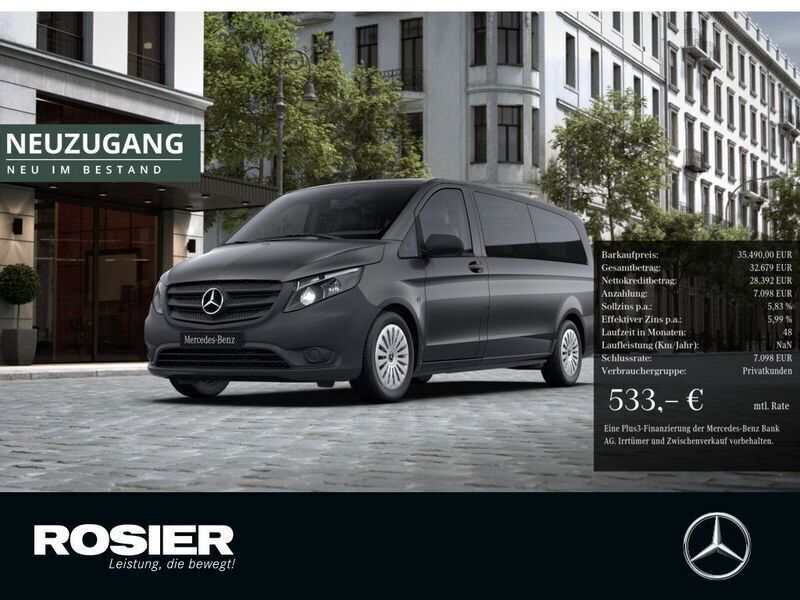 Grau Gebraucht 2023 Mercedes Vito Van / Kleinbus | 35.490 € (Teuer) - Bild 1/4