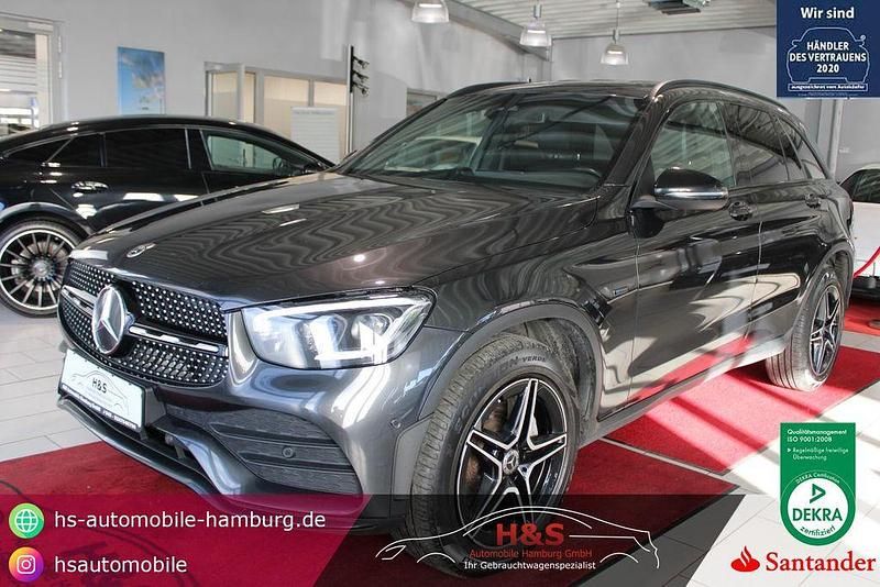 Grafitgrau lack Gebraucht 2021 Mercedes GLC300e AMG line SUV | 32.900 € (Fairer Preis) - Bild 1/4