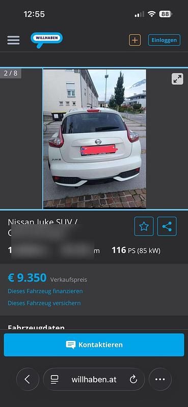Gebraucht Nissan Juke 116 PS (85 kW) 2016 Weiß SUV