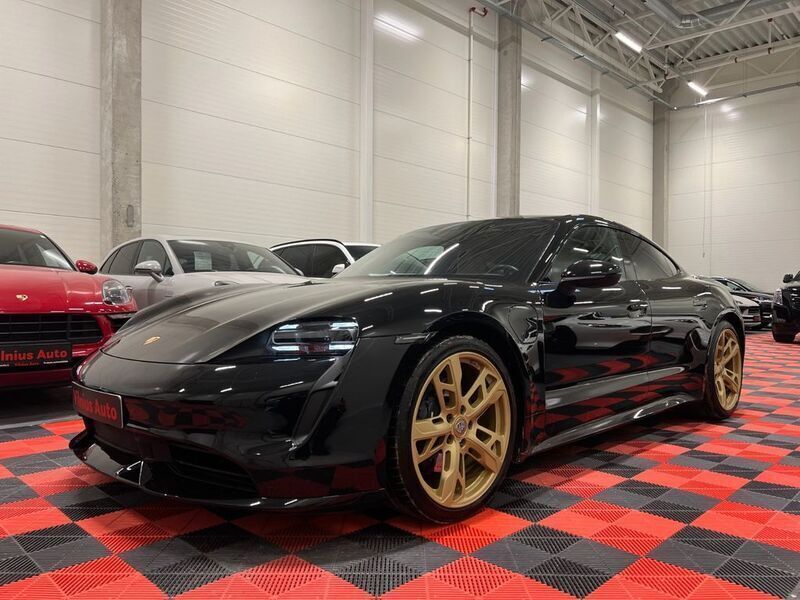 Schwarz Gebraucht 2021 Porsche Taycan Limousine | 55.500 € (Superpreis) - Bild 1/4