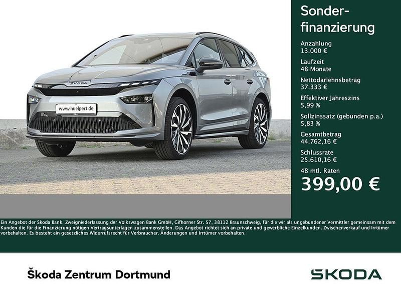 Graphitegrau metallic Gebraucht 2025 Skoda Enyaq iV SportLine SUV | 50.333 € (Fairer Preis) - Bild 1/4