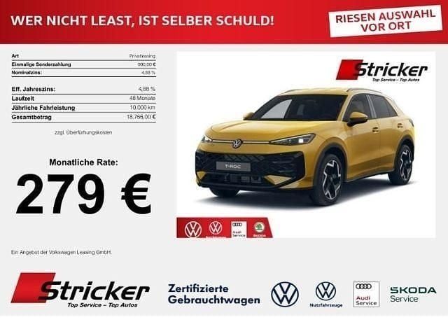 Neu VW T-Roc R-line 150 PS (110 kW) 2025 Canary yellow SUV