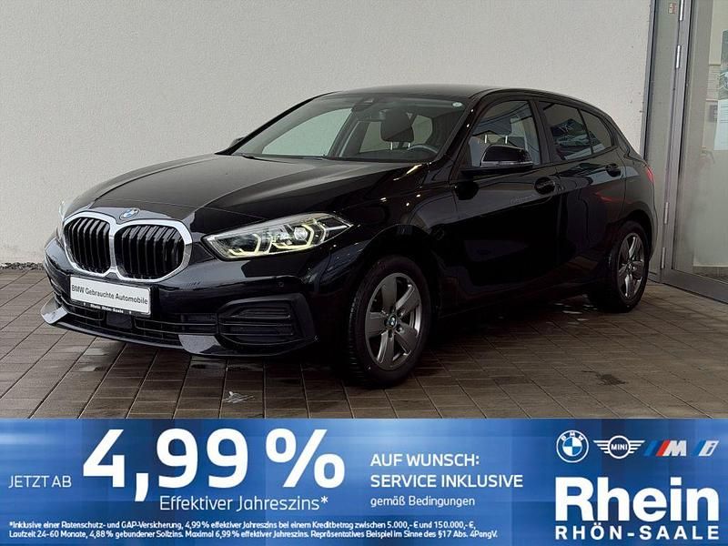 Schwarz uni Gebraucht 2021 BMW 118 Advantage Kleinwagen | 21.645 € (Fairer Preis) - Bild 1/4