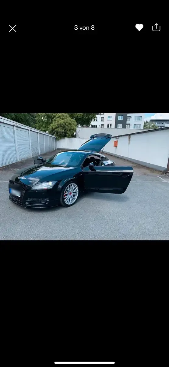 Second-hand Audi TT S-Line 280 CP (205 kW) 2007 Negru Coupe