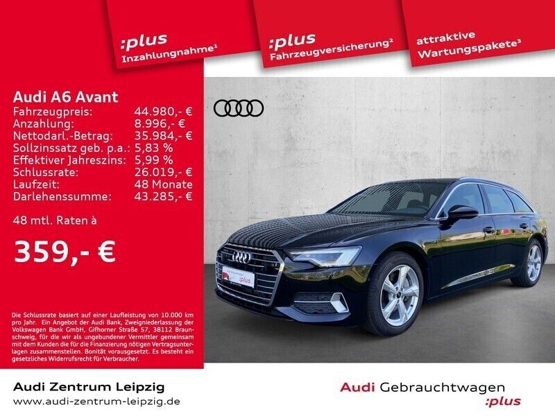 Mythosschwarz metallic Gebraucht 2023 Audi A6 Sport Kombi | 44.980 € (Etwas zu teuer) - Bild 1/3