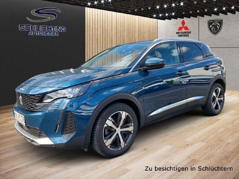 Celebes blau metallic (metallic) Gebraucht 2021 Peugeot 3008 Allure SUV | 23.990 € (Teuer) - Bild 1/4