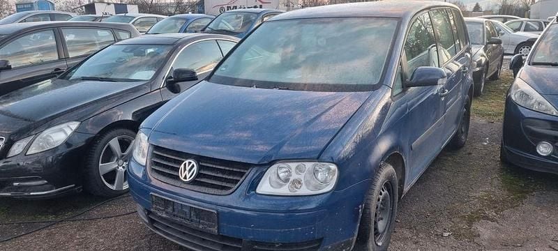 Blau Gebraucht 2003 VW Touran Basis Van / Kleinbus | 699 € (Guter Preis) - Bild 1/4
