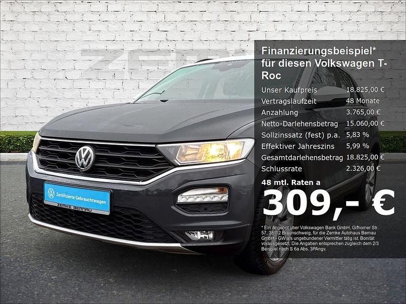 Grau Gebraucht 2019 VW T-Roc Style SUV | 18.825 € (Fairer Preis) - Bild 1/4