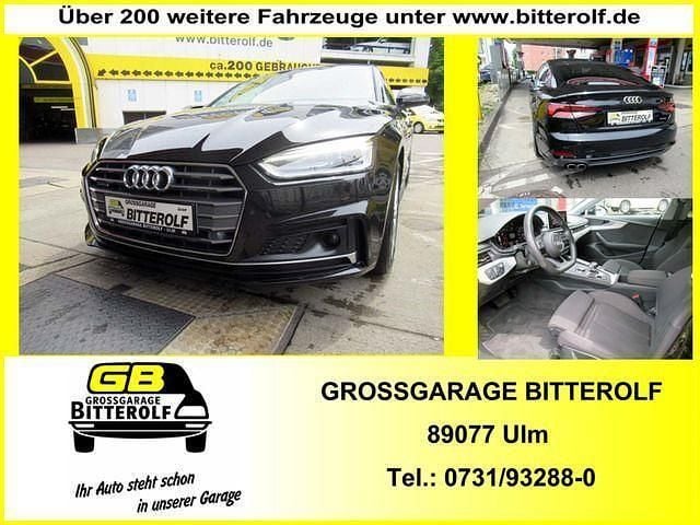 Schwarz Gebraucht 2019 Audi A5 Sportback S-Line Limousine | 24.990 € (Superpreis) - Bild 1/2