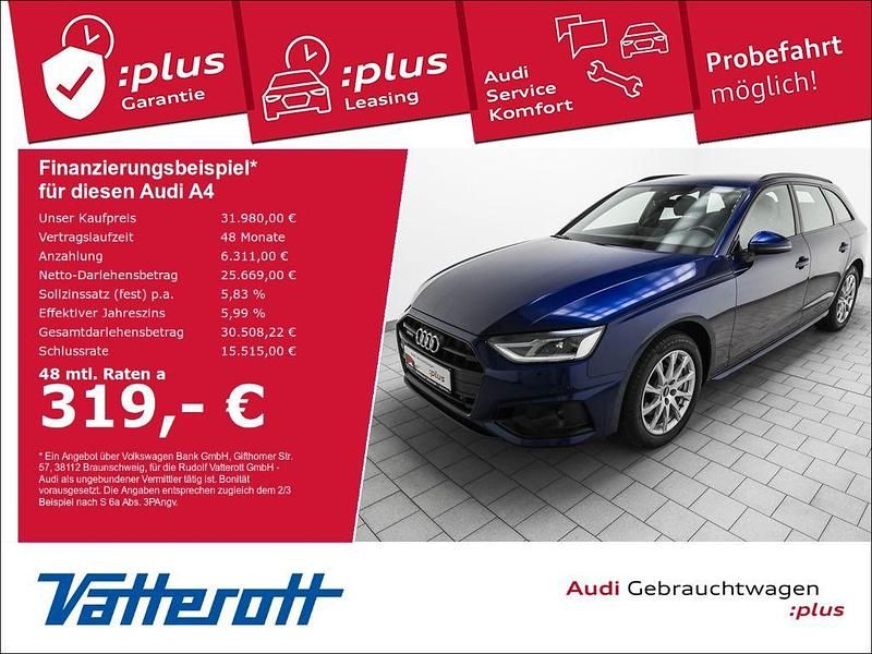 Blau Gebraucht 2021 Audi A4 Advanced Kombi | 31.980 € (Etwas zu teuer) - Bild 1/4