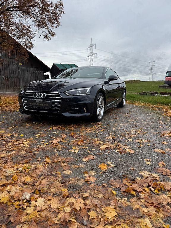 Blau Gebraucht 2018 Audi A5 S-Line Coupé | 20.499 € (Guter Preis) - Bild 1/4