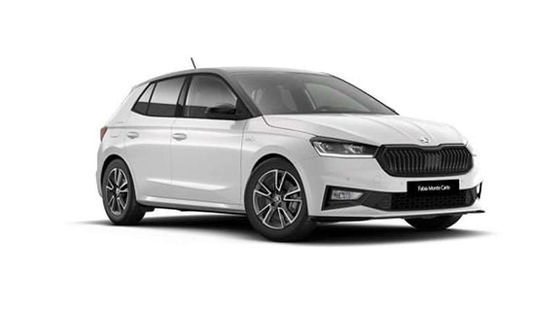 Neu Skoda Fabia Monte Carlo 150 PS (110 kW) 2025 Moon weiß + dach schwarz Kleinwagen