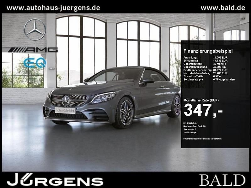Metalliclack selenitgrau Gebraucht 2022 Mercedes C180 AMG Cabrio | 36.840 € (Fairer Preis) - Bild 1/4