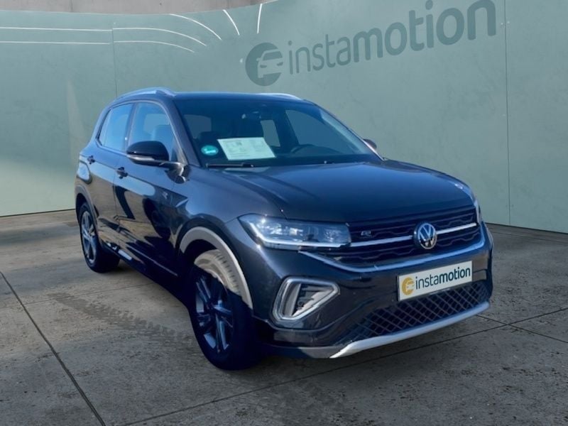 Schwarz Gebraucht 2024 VW T-Cross R-line SUV | 24.940 € (Fairer Preis) - Bild 1/4