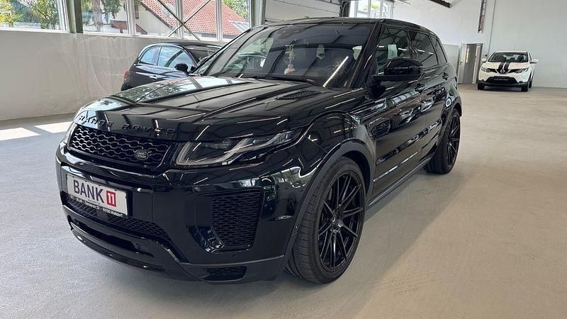 Santorini black Gebraucht 2018 Land Rover Range Rover evoque HSE Dynamic SUV | 28.490 € (Etwas zu teuer) - Bild 1/4