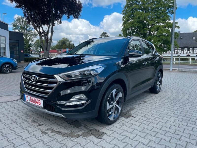 Phantom black / mic Gebraucht 2017 Hyundai Tucson Premium SUV | 16.500 € (Guter Preis) - Bild 1/4