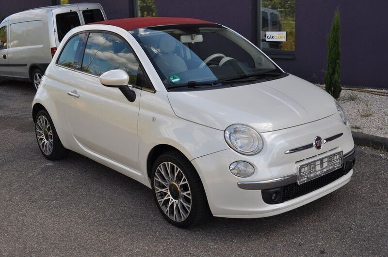 Bianco gioioso/perla/nuvola Gebraucht 2012 Fiat 500C Lounge Cabrio | 5.690 € (Fairer Preis) - Bild 1/4