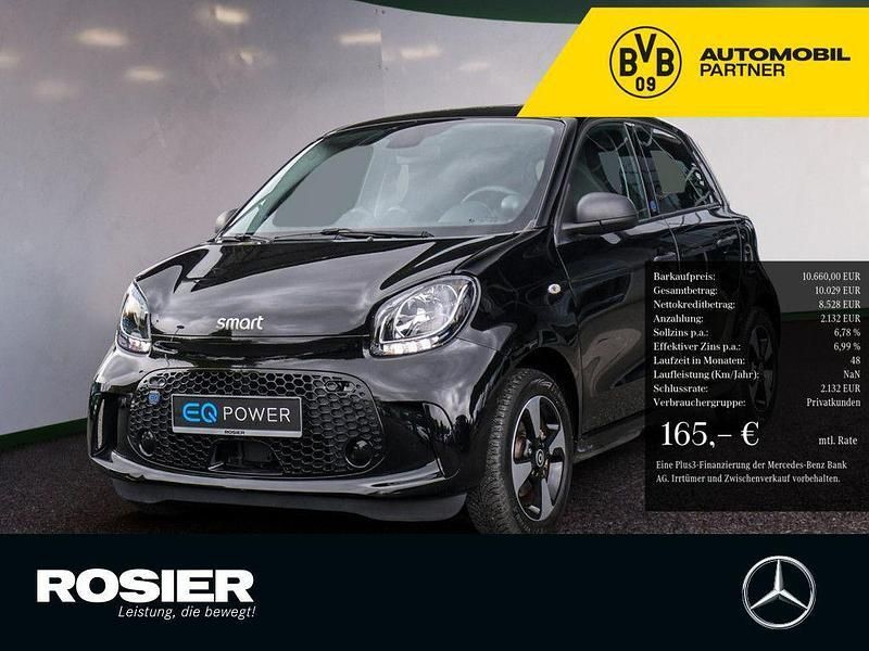 Schwarz Gebraucht 2021 Smart ForFour Electric Drive Passion Limousine | 10.660 € (Fairer Preis) - Bild 1/4